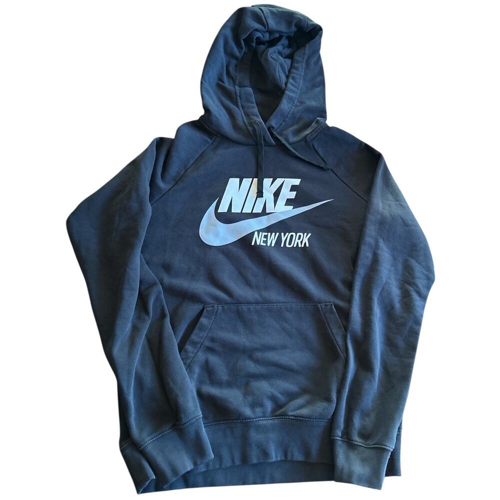 NIKE WOMENS‎ NEW YORK PULLOVER Hoodie Size Small Sweatshirt Black